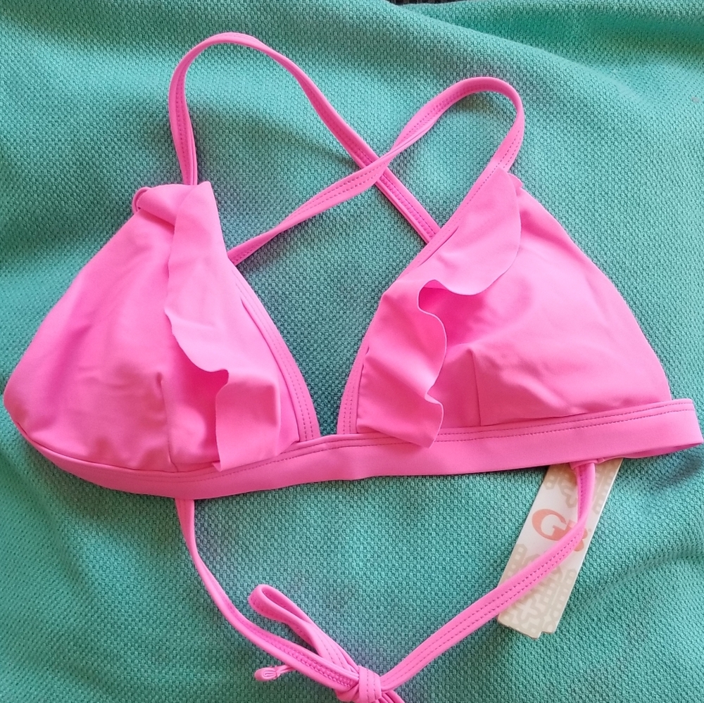 COPY - Gianni Bini pink bikini top XS